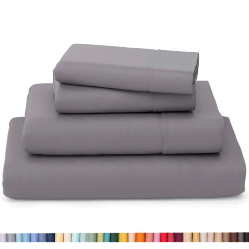 WW Sheets Ultra Soft Bamboo Sheet Set - 4 Pc Set - Wrinkle Resistant - Cooling Sheets with Deep Pockets & Reviews | Wayfair
