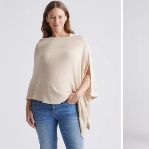 Lightweight Cotton Cashmere Nursing Shawl