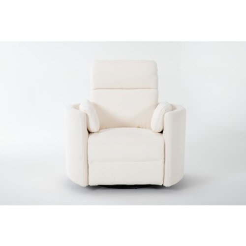 Rayna Oyster Power Swivel Glider Recliner | Living Spaces