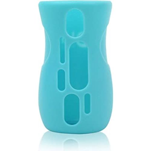 Olababy Silicone Sleeve for AVENT Natural Glass Baby Bottles (8 oz, Blue)
