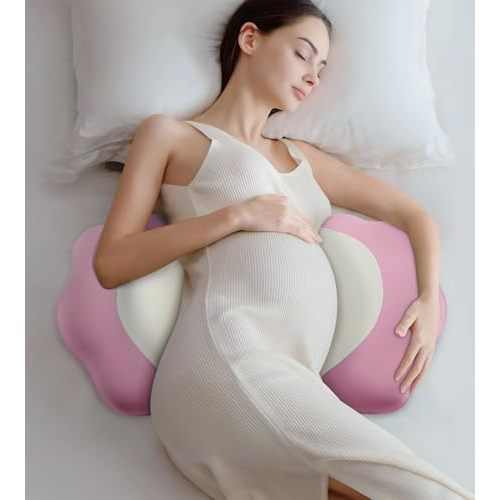 Memory Foam Maternity Pillow for Sleeping, Pregnancy Pillows Support for Back Belly HIPS, Adjustable Travel Wedge Pillow for Pregnant Women, Side Spleeping Pregnant Pillows with Pillowcase