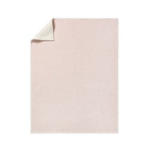Cozy Matelassé Baby Blanket, Ivory