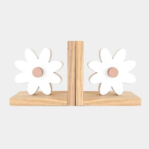 The Daisy Bookends for Kids, Pink Baby Girl Nursery Decor, Children's Book ends, Baby Shower Gift, Wild Flower Decor