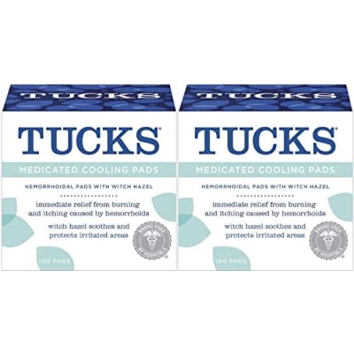 Tucks Md Cool Hemorrhoid Pad, 100 count (Pack of 2)