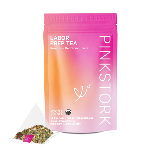 Pink Stork Labor Prep Tea: Raspberry Leaf Tea, Labor and Delivery, Postpartum Essentials