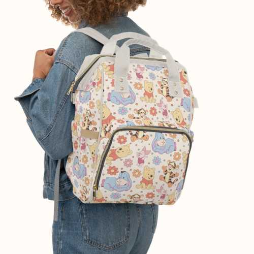 Winnie the Pooh Diaper Backpack, Disney Custom Diaper Bag, Expecting Mom Gift Pregnancy Gift for New Mom First Time Mom New Parent Gift