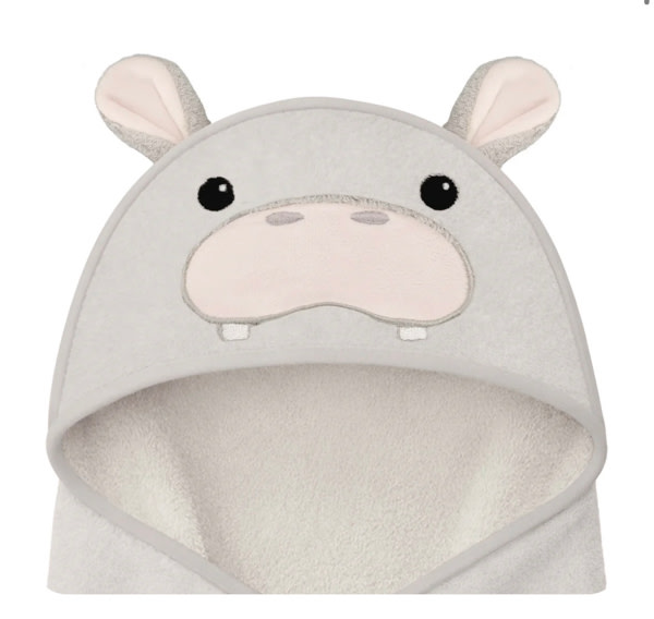 Cuddle Baby Hooded Towel - Hippo