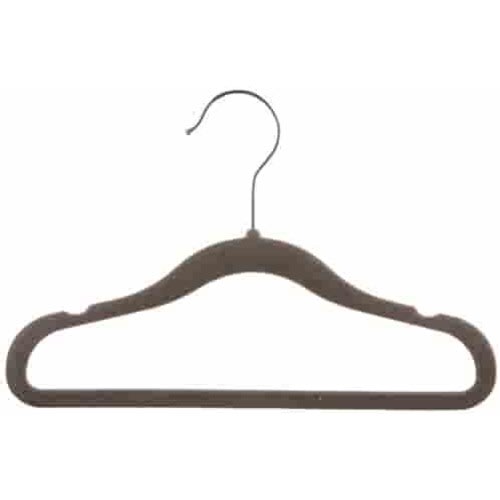Amazon Basics Kids Velvet, Non-Slip Clothes Hangers, Gray - Pack of 50