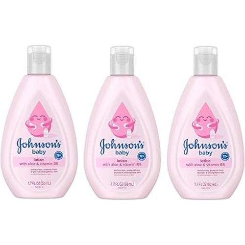 Johnson's Baby Lotion Travel Size 1.7 oz (50ml) - Pack of 3