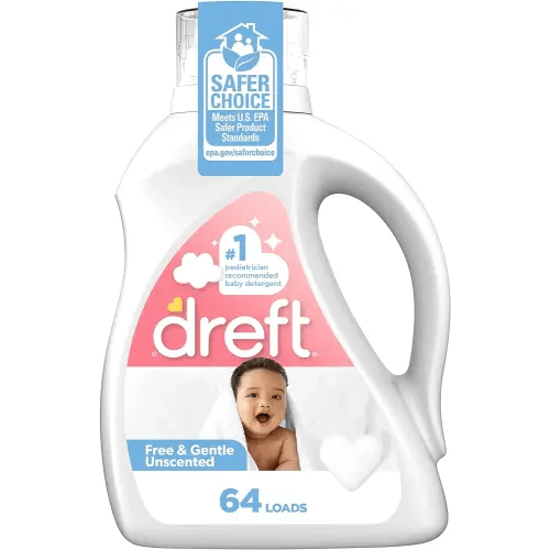 Dreft Liquid Laundry Baby Detergent Unscented 92 fl oz 64 loads