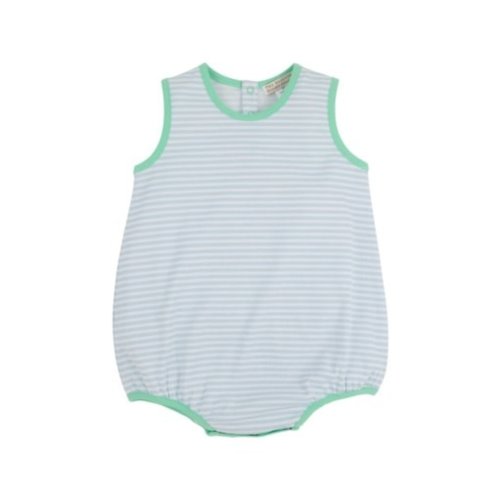 Patton Play Pima Bubble, Pima Buckhead Blue Stripe - Mini Macarons Boutique