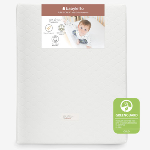 Pure Core Midi Crib Mattress w/ Quilted Waterproof Cover – Babyletto