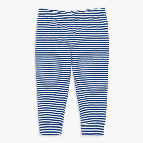 Baby organic pant in mini stripe