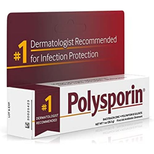 Polysporin 045350 First Aid Antibiotic Ointment without Neomycin, Travel Size, 1 Oz Tube