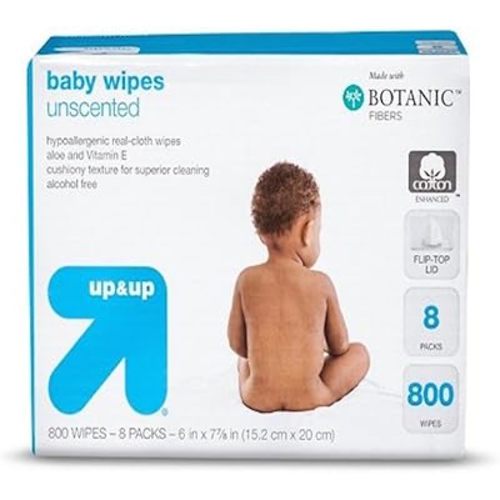 Up and Up Unscented Baby Wipes - 800 Count Refill Pack
