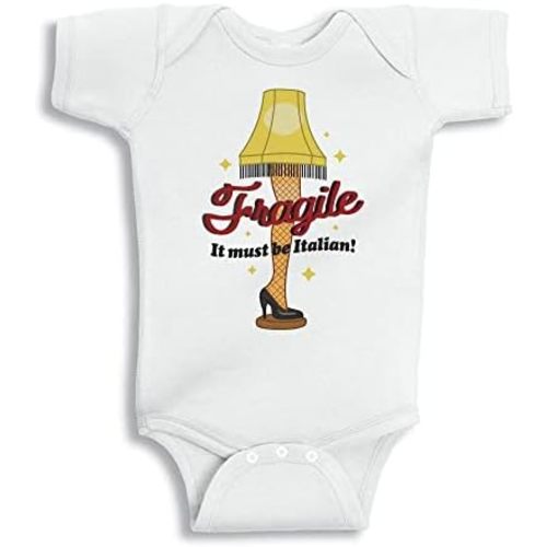 TATY Kids It Must Be Italian Fragile Leg Lamp Christmas Baby Infant Bodysuit