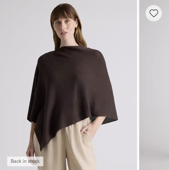 Lightweight Cotton Cashmere Nursing Shawl in Mocha Heather