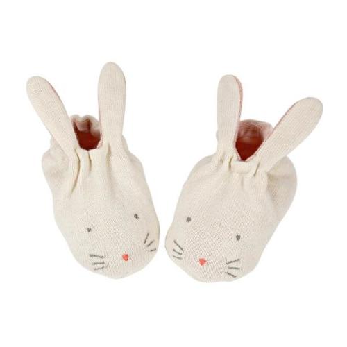 Meri Meri Bunny Booties in Rose - Scandiborn USA