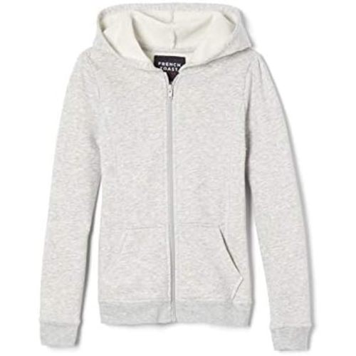 French Toast Girls' Zip Front Fleece Hoodie