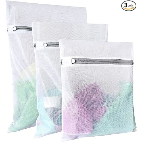Lingerie Bags for Washing Delicates,Small Fine Mesh Laundry Bags,3Pcs(1 Large,1 Medium,1 Small)