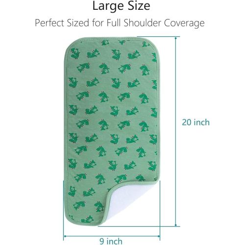 Hakochia Burp Cloths for Baby Boy Organic Cotton Large Burp Clothes Extra Absorbent Soft Burping Rags Spit Up Cloth Sets for Newborns 8 Pack