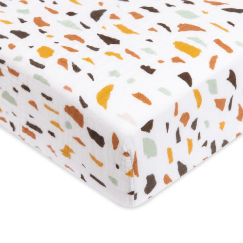 babyletto Terrazzo Muslin Crib Sheet
