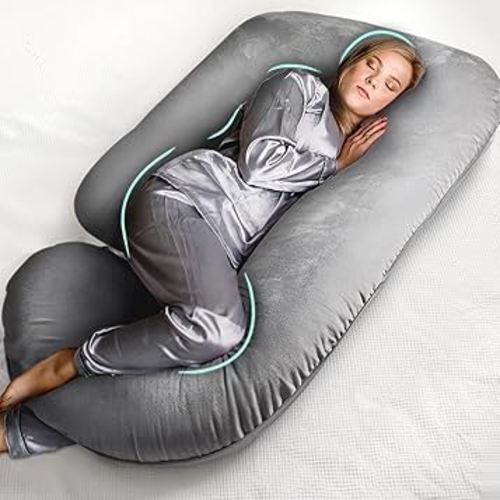 Pregnancy Pillows for Sleeping - U Shaped Full Body Pillow Support, 57inch Cooling Maternity Pillow for Pregnant Women, Support for Belly, Back, Legs. Pregnancy Gifts & Pregnancy Must Haves for Adult