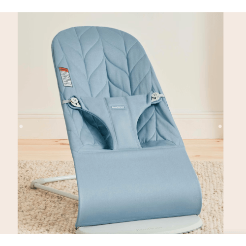 BabyBjörn Bouncer Bliss, Woven Petal, Blue