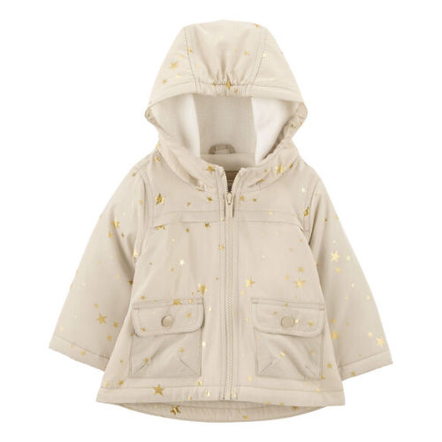 Baby Star Foil Mid-Weight Fleece-Lined Jacket - Carter's | Carter's
