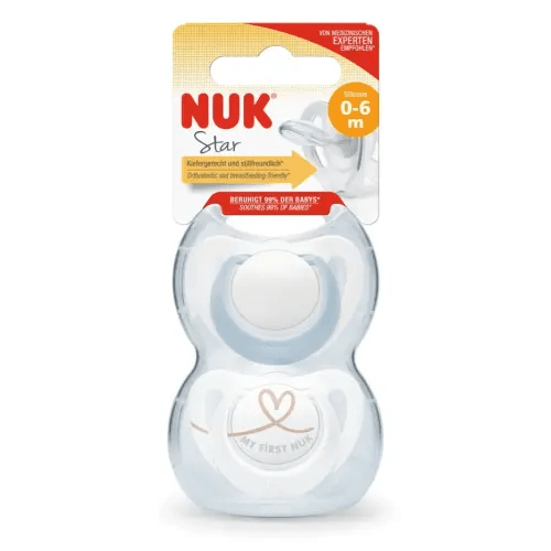 Nuk Star Orthodontic Soother - Boy Blue 0-6M | Baby Bunting AU