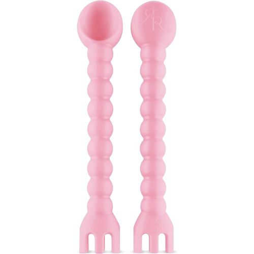 Ryan & Rose Cutie Tensils Baby Spoon and Fork [2 Pack] (Ballet)