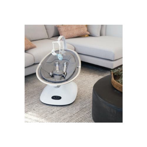Buy Bebecare Baby Swing For Newborn Infant Serene Nursery Play built-in sounds Cool Grey Online | Kogan.com