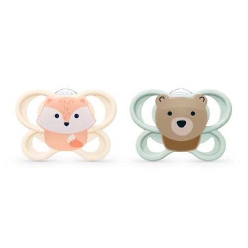 NUK Perfect Match Air Pacifiers 0-6m - 2pk: Silicone, BPA-Free