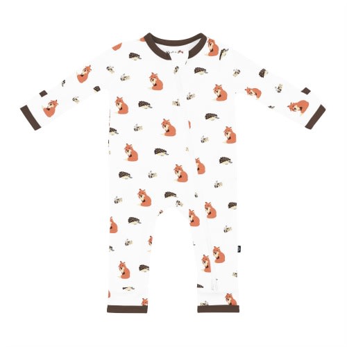 Zippered Romper in Sienna Woodland