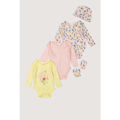 Baby Girls 0-9M Watch Me Bloom Graphic Bodysuits Set
