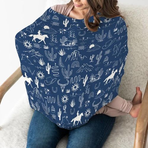 Amazon.com: Western Cowboy Car Seat Cover for Babies Wild West Cactus Mountain Snake Cattle Skull Sun Stretchy 5-in-1 Covers Adjustable Car Canopy Breastfeeding Cover Desert Adventure Breathable Nursing Cover-Up : Baby