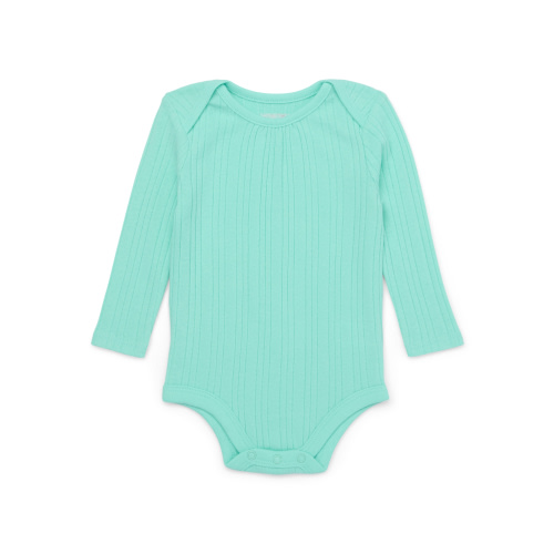 Garanimals Baby Girl Long Sleeve Hacci Rib Bodysuit, Sizes 0-24 Months