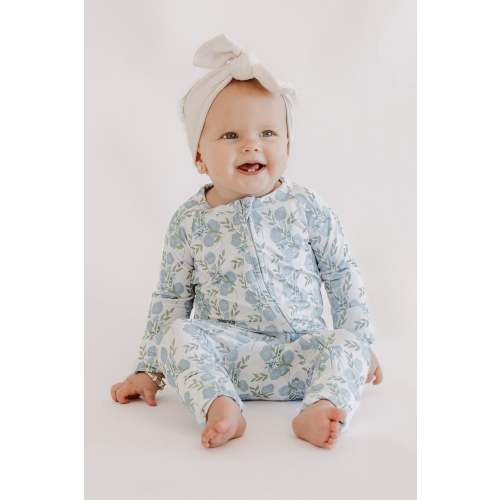 Infant Romper in Blue Floral