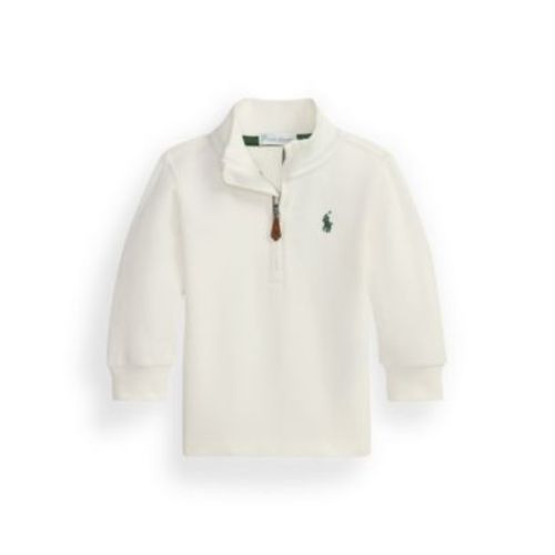 Baby Boy Estate-Rib Mock Neck Sweater