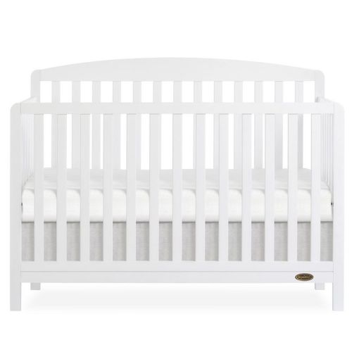 Dream On Me Odelle 5-in-1 Convertible Crib In White, Jpma & Greenguard Gold Certified