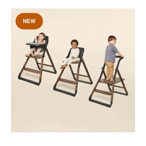 Ergobaby 3-In-1 Evolve High Chair: Dark Wood