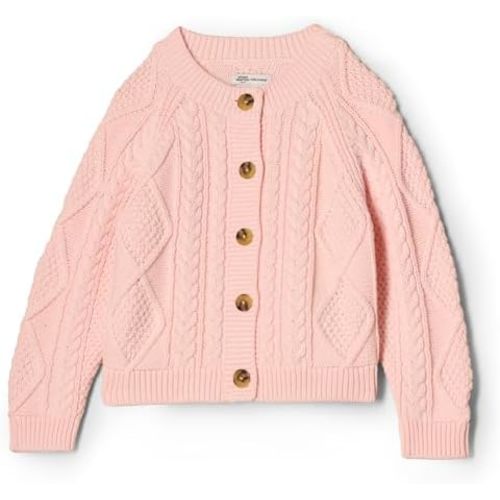 Amazon Essentials x Sofia Grainge Unisex Toddlers and Babies' Fisherman Cardigan Sweater (6-9 month)
