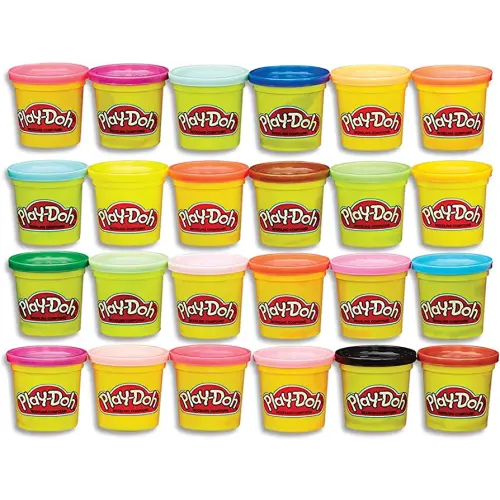 Play-Doh Modeling Compound 24-Pack Case of Colors, Non-Toxic, Multi-Color, 3-Ounce Cans, Ages 2 and up (Amazon Exclusive)