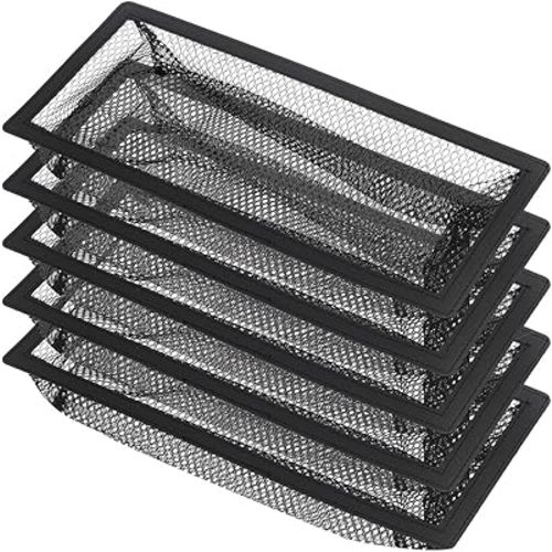Floor Register Cover Trap,Floor Air Vent Cover Screen for Home Air Vent Filters 5-Pack Floor Vent Mesh Filters Net Trap… (4 x 12 Inch)