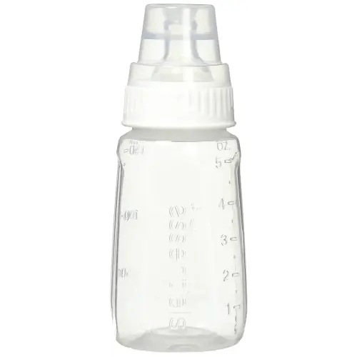 NUK Gerber First Essentials Clear View Silicone Bottle, Slow Flow, 5 oz
