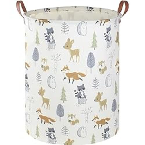 Baby Laundry Hamper,kids laundry Basket,Waterproof Storage Bin for Bedroom,Clothes Organizer Basket,Toys Box,Room Decor(Animal)