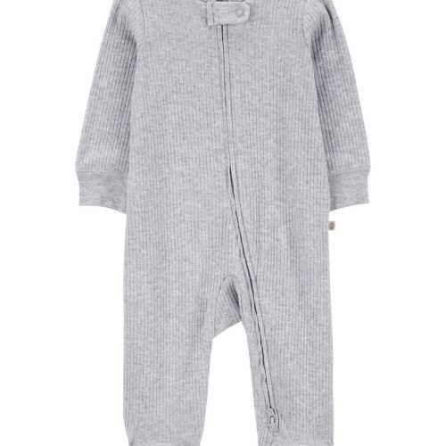 Heather Baby 2-Way Zip Thermal Sleep & Play Pajamas | Carter’s Oshkosh Canada