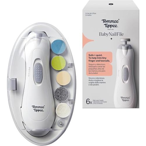 Tommee Tippee Electric Baby Nail File & Clipper, Battery-Powered