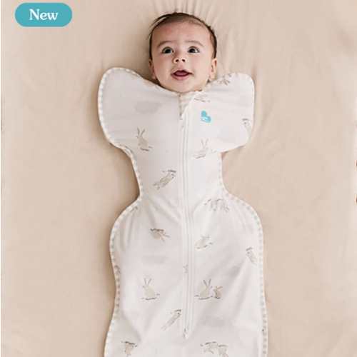 Swaddle Up™ 1.0 TOG Cotton White Cloud Bunnies