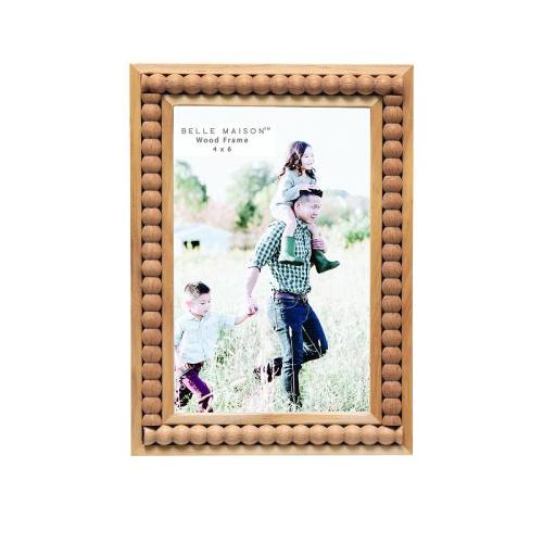 Belle Maison Natural Beaded Table Top Frame